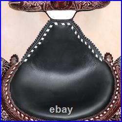 Premium Leather Western Barrel Racing Horse Saddle Tack Set Size 14 to 18Y-21