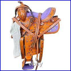 Premium Leather Western Barrel Racing Horse Saddle Tack Set Size 14 to 18 Premium Leather Western Barrel Racing Horse Saddle Tack Set Size 14 to 18