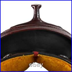 Premium Leather Western Barrel Racing Horse Saddle Tack Set Size 14 to 18