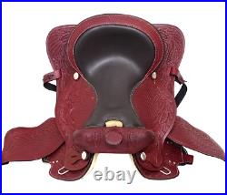 Premium Leather Western Barrel Racing Horse Saddle Tack Set Size 14 to 18 Y-60