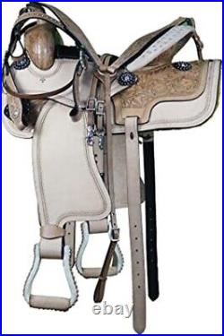 Premium Quality Leather Western Saddle Hand Tooling & Carving All Customisations