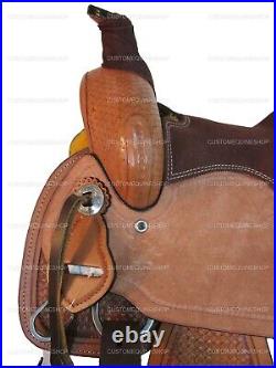 Premium Tooled Kids Western Saddle Horse Barrel Racing Pleasure Set 10 12 13
