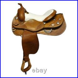 Premium Western Leather Barrel Racing Saddle Lightweight, Durable Rodeo Horse