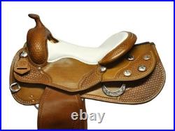 Premium Western Leather Barrel Racing Saddle Lightweight, Durable Rodeo Horse
