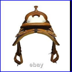 Premium Western Leather Barrel Racing Saddle Lightweight, Durable Rodeo Horse