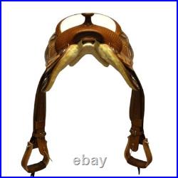 Premium Western Leather Barrel Racing Saddle Lightweight, Durable Rodeo Horse