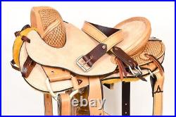 Premium Western Leather Saddle with Skirting Durable & Stylish