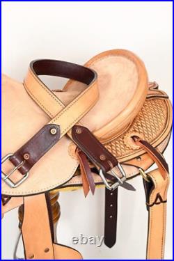 Premium Western Leather Saddle with Skirting Durable & Stylish