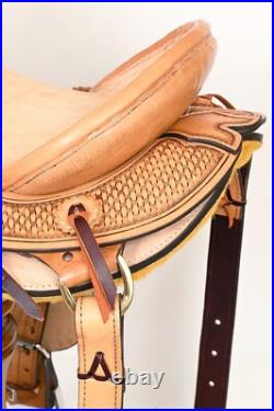 Premium Western Leather Saddle with Skirting Durable & Stylish