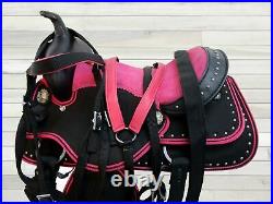 Pro Western Kids Youth Child Barrel Saddle Pleasure Horse Tack Set 12 13 14