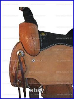 Pro Western Saddle Roping Horse Roper Ranch Pleasure Leather Tack 15 16 17 18