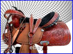 Pro Western Used Trail Pleasure Barrel Racing Horse Leather Tack Set 15 16 17 18