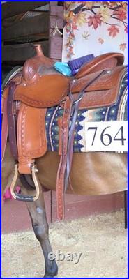 Ranch Saddle Split Rail Silver Royal MATCHING BREAST COLLAR AND HEADSTALL