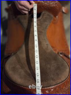 Ranch Saddle Split Rail Silver Royal MATCHING BREAST COLLAR AND HEADSTALL