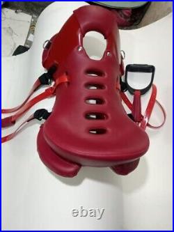 Red Endurance -saddle 17'' In Leather All Sizes