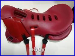 Red Endurance -saddle 17'' In Leather All Sizes