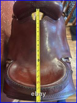 Reinsman Performance 16.5 Cutting Saddle, Brown Leather, 4321-365DN