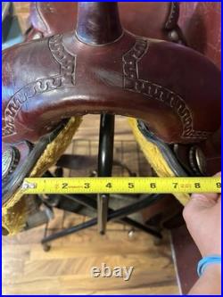 Reinsman Performance 16.5 Cutting Saddle, Brown Leather, 4321-365DN