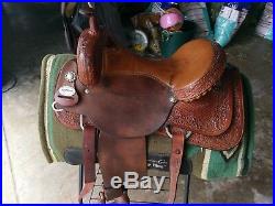Reinsman working cowhorse saddle