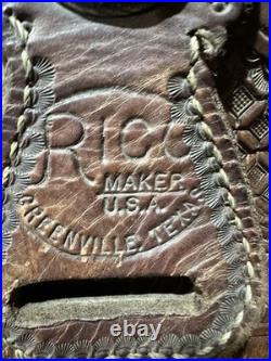 Rico Saddlery Greenville Tx Cutting Saddle Excellent Shape 16 Seat 7 Gullet