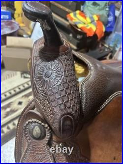 Rico Saddlery Greenville Tx Cutting Saddle Excellent Shape 16 Seat 7 Gullet
