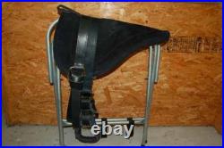 Riders Choice Black Leather Bareback Saddle Pad Free Ship New Made In Alabama