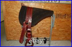 Riders Choice Brown Leather Bareback Saddle Pad Free Ship New Made In Alabama