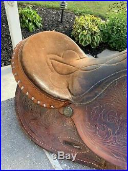 Ridge Western Ranch Cutter Horse Saddle 15