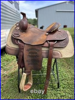 Rocking T Roping Saddle 15.5