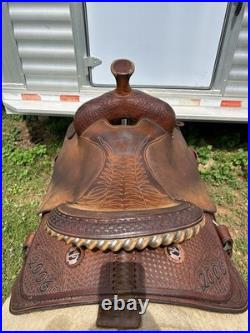 Rocking T Roping Saddle 15.5