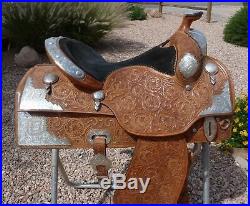 Rod's Custom Show Saddle Silver 16 Saddle Only