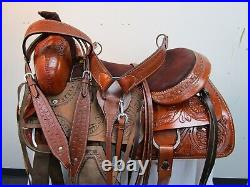Rodeo Western Ranch Roping Work Used Saddle Pleasure Horse Tack Set 15 16 17 18