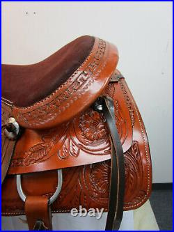 Rodeo Western Ranch Roping Work Used Saddle Pleasure Horse Tack Set 15 16 17 18