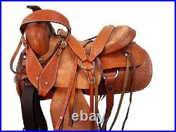 Roping Ranch Saddle 18 17 16 15 Custom Made Leather Horse Tack Set 15 16 17 18