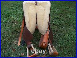 Roping Saddle/ Cool Horse Team Roper 16 Inch Padded Seat