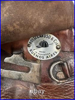 Rossi Caruso & CIA Vintage Leather Horse Saddle