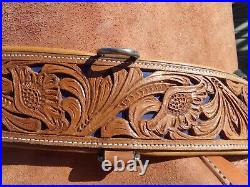 Rough Out Western Fork Wade Tree Roping Ranch Saddle 15 inches