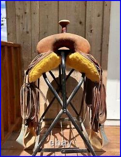 Roughout Ranch Saddle 15.5 Made By Fort Worth Saddlery