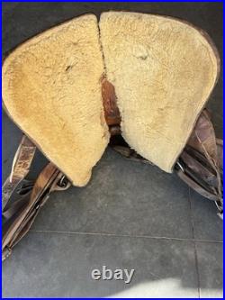 Roy D Barnes Roping Saddle built by Barnes Race and Rodeo Supply In Denver CO