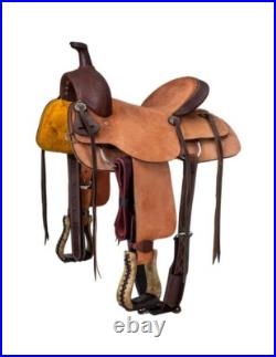 Royal King Western Saddle Sparks All Around Leather 16 Dark Oil RK311