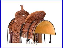 Royal King Western Saddle Tooled Prescott All Around 14 Brown RK871