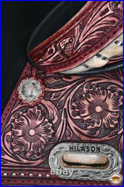 Rustic Mahogany 13 HILASON Child Treeless Horse Saddle Western American