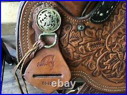 SIMCO 5545 15.5 Western Saddle Horse Ranch Team Roping Trail Pleasure Cowboy