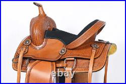 SS COMFYTACK Western Kids Youth Children Miniature Pony Saddle Leather Trail
