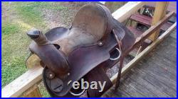 S&S 15 Western American Leather Draft Horse Saddle Trail Pleasure