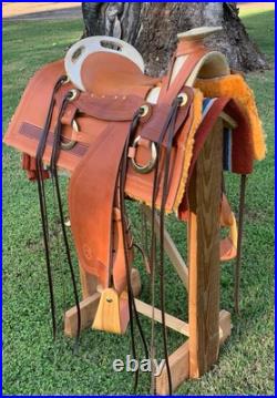 Saddle 1860 Texas Hope, new handmade, 16 seat, 8-string, wood tree
