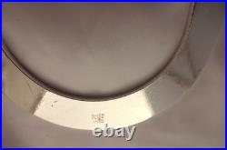 Saddle Dees Pair 3 Flat Engraved Silver Plate Hansen Western Gear Horse Cinch