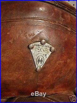 Saddle HEISER mark, western collectible highback, 1880s