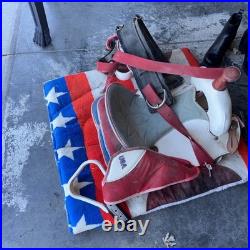 Saddle King Patriotic Saddle With Blanket And Stirrups