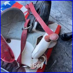 Saddle King Patriotic Saddle With Blanket And Stirrups